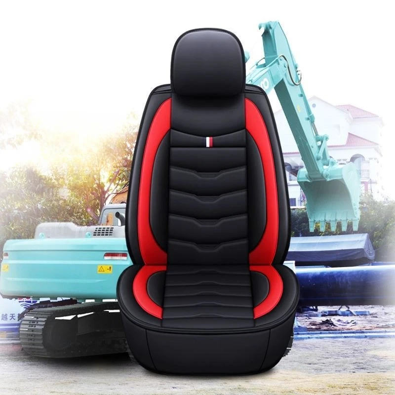 Car Digger Excavator Leather Seat Cover Cushion Mat Wear-resistan Protector For HITACHI DOOSAN CAT JCB LGCE Liugong Shanmon