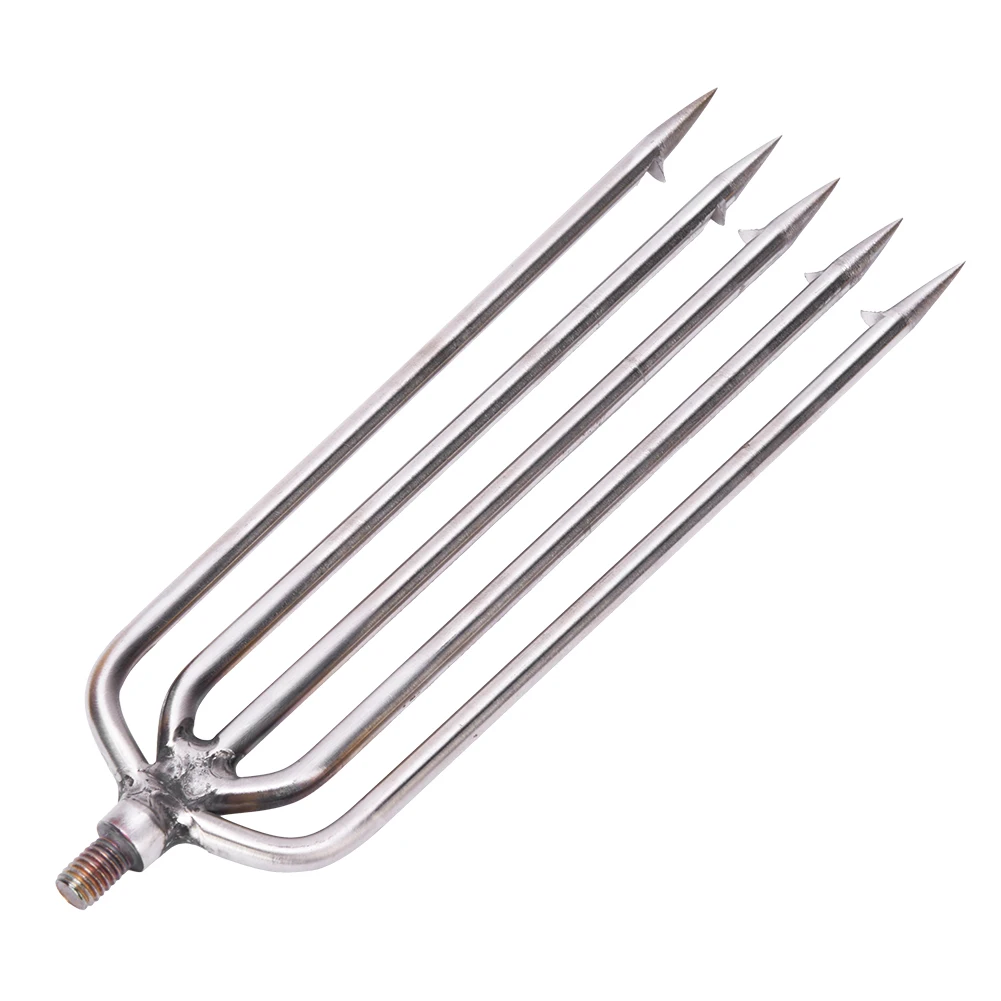 5 شوكات Harpoon Gig Gaff Hook Barb Fish Spear لصيد الأسماك في الهواء الطلق