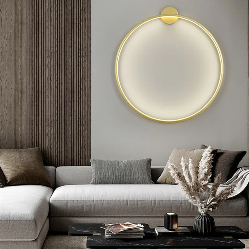 Minimalist Ring LED Wall Lamp Modern LED Wall Lights Living Room Bedroom Bedside Aisle Corridor Indoor Lighting