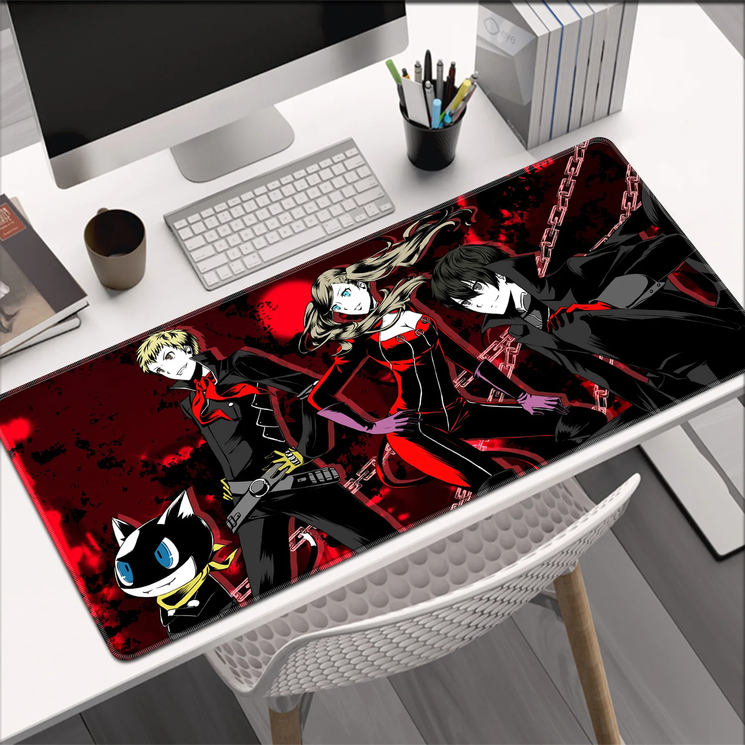 Anime Persona 3 Reload Mousepad PC Mouse Pad Gaming Gamer Accessories MouseMat Office Soft Table Mat HD Printing Kawaii Deskpad