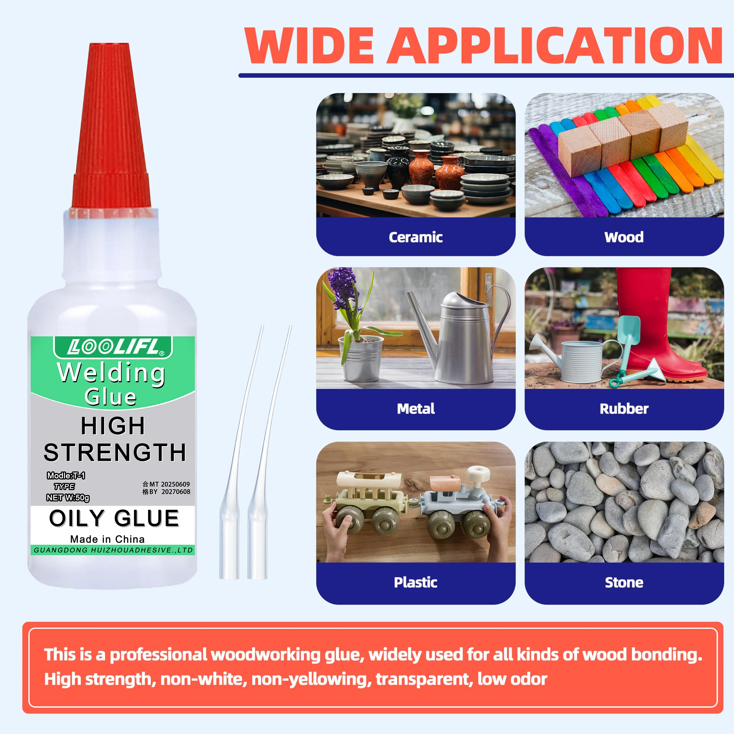 Starker Kleber, magischer Kleber, transparenter und geruchloser wasserfester Kleber, geeignet zum Binden von Bürokleber verschiedener Materialien.