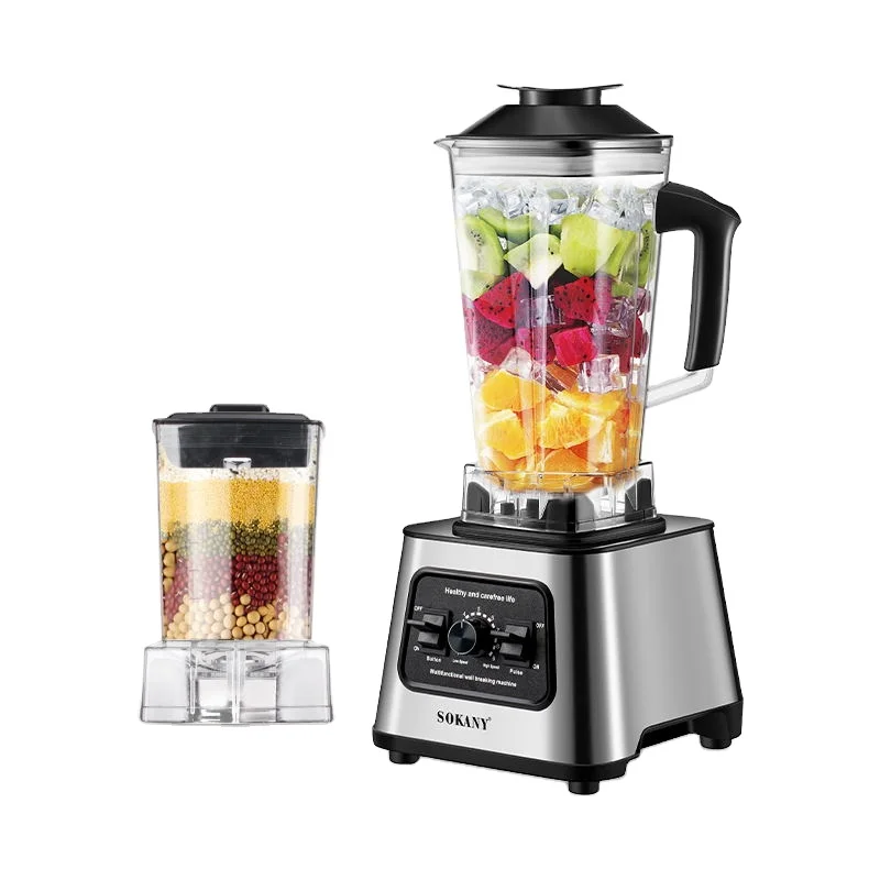 SOKANY 999 6000W Electric Juicer Extractor Large 2.5L Capacity Variable Speed Personal Blender Mixer Push Button Fresh Fruit