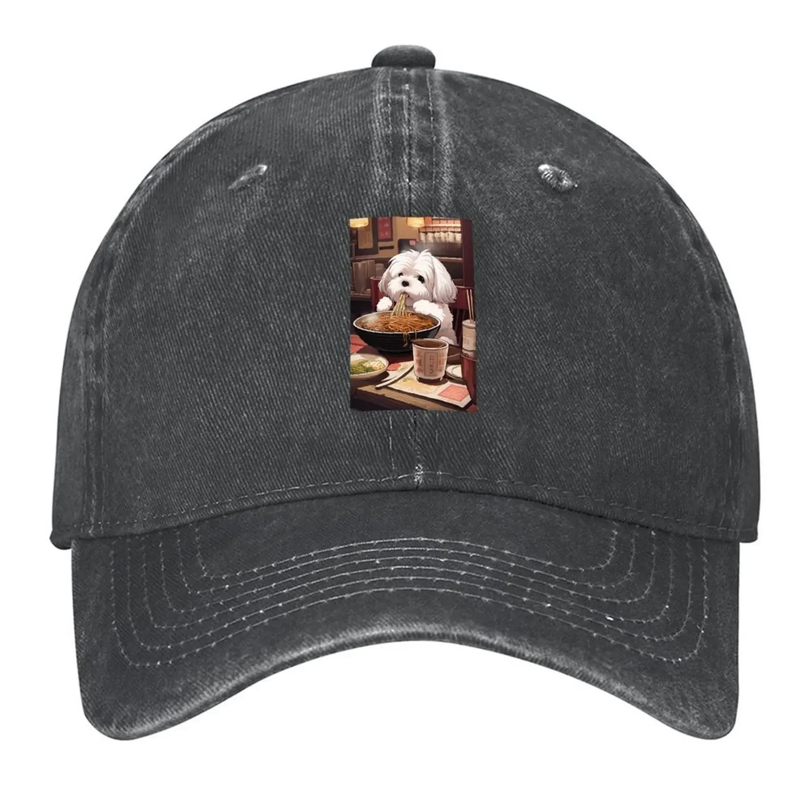 2026 Havanese Eating Ramen Baseball Cap New In Hat Hat Baseball Cap hiking hat Trucker Cap For Women Men's