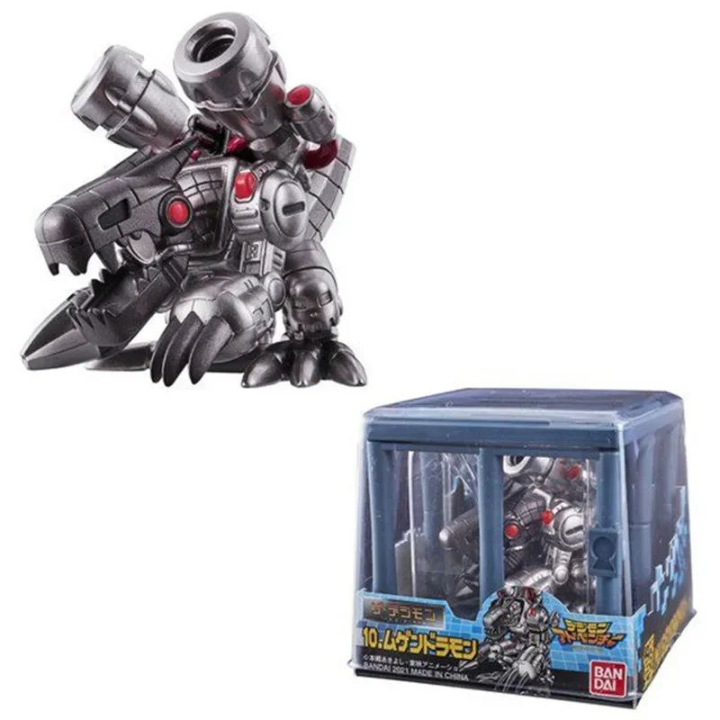 โมเดลตัวการ์ตูนอะนิเมะแท้ของ Bandai 02 Dukemon Mugendramon ตุ๊กตาขยับแขนขาได้ของเล่นสำหรับเด็ก