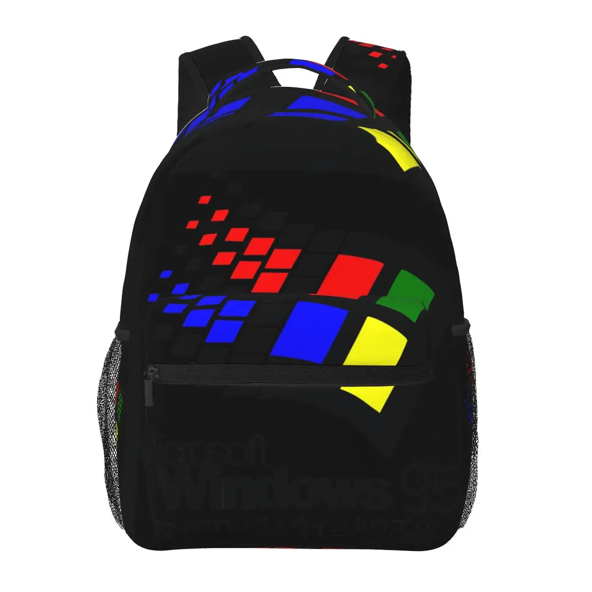 Windows 95 Logo Backpacks Boys Girls Bookbag Students School Bags Cartoon Laptop Rucksack Shoulder Bag Large Capacity