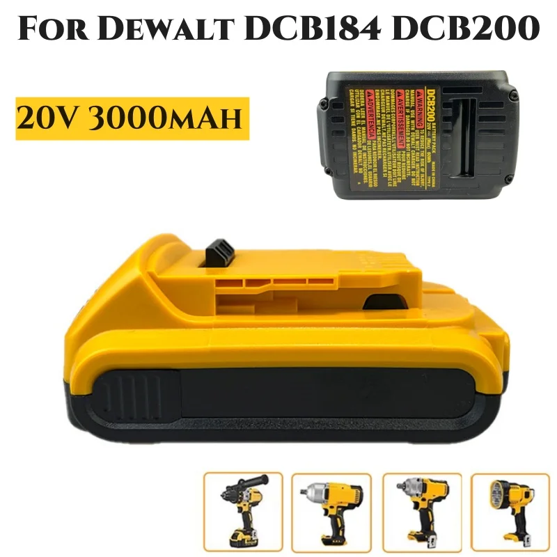 

For DEWALT 20V 3.0Ah MAX Battery Compact DCB183 DCB203 Lithium Battery