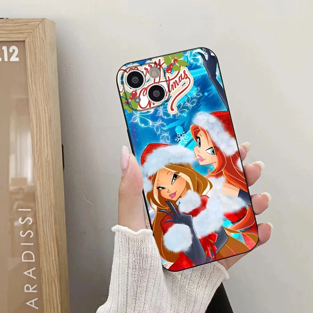 Etui na telefon Girl Winx Clubs do iPhone 15,14,13,12,11 Plus,Pro,Max,XR,XS,X,7,8 Plus,SE,Mini Silicone Soft