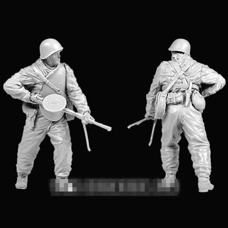 Figura de resina fundida a escala 1/35, modelo de comando de élite soviética, grupo de 5 personas sin pintar, envío gratis