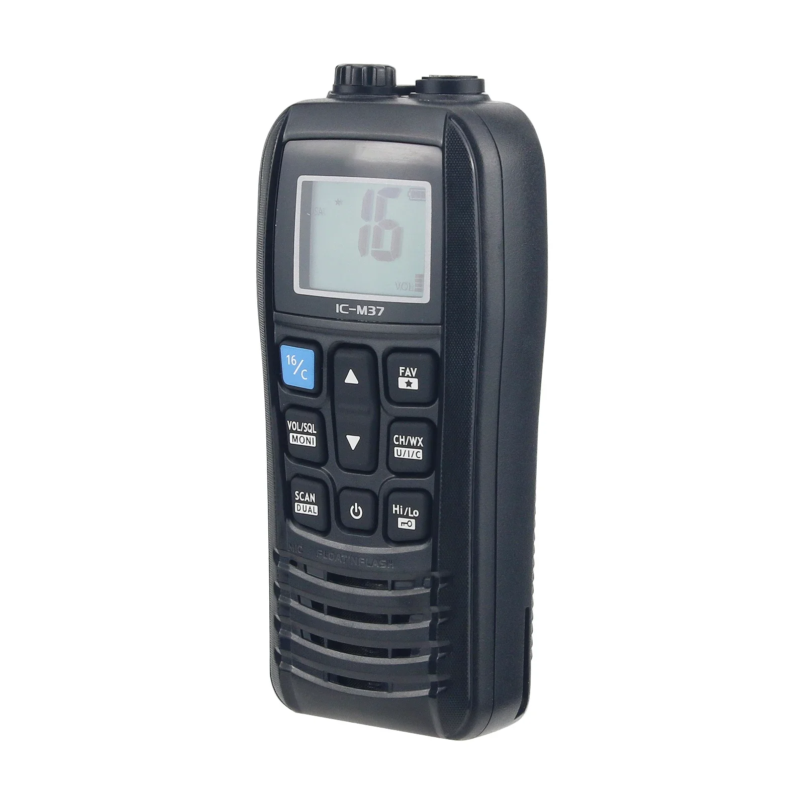 

IC-M37 6W 5KM VHF Transceiver Handheld Marine Transceiver Ship Walkie Talkie VHF Radio