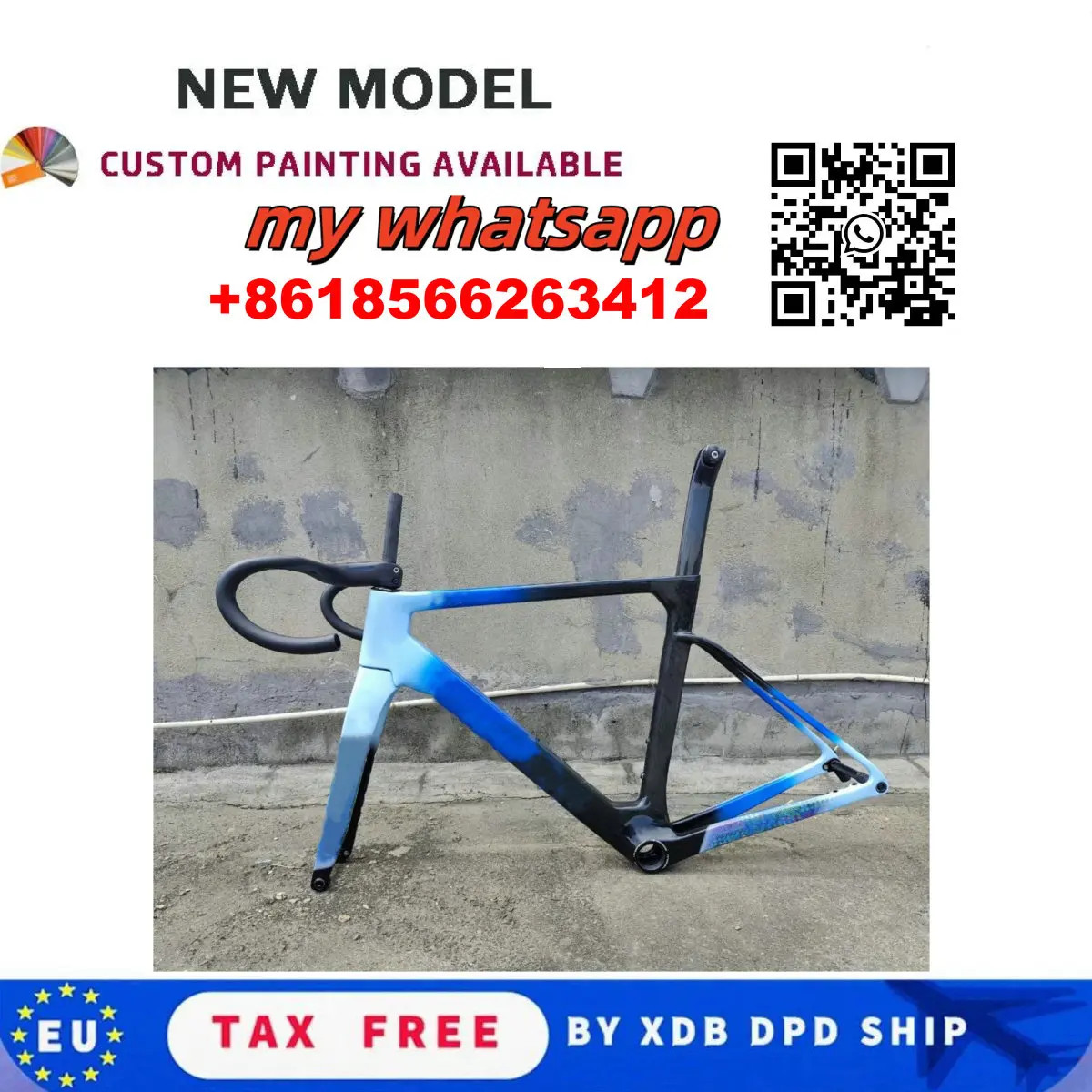 

New OSTRO VAM Carbon Road Bike Frame Road Bicycle Carbon Frameset Ultralight Disc Brake Bicycle Frameset with Handlebar