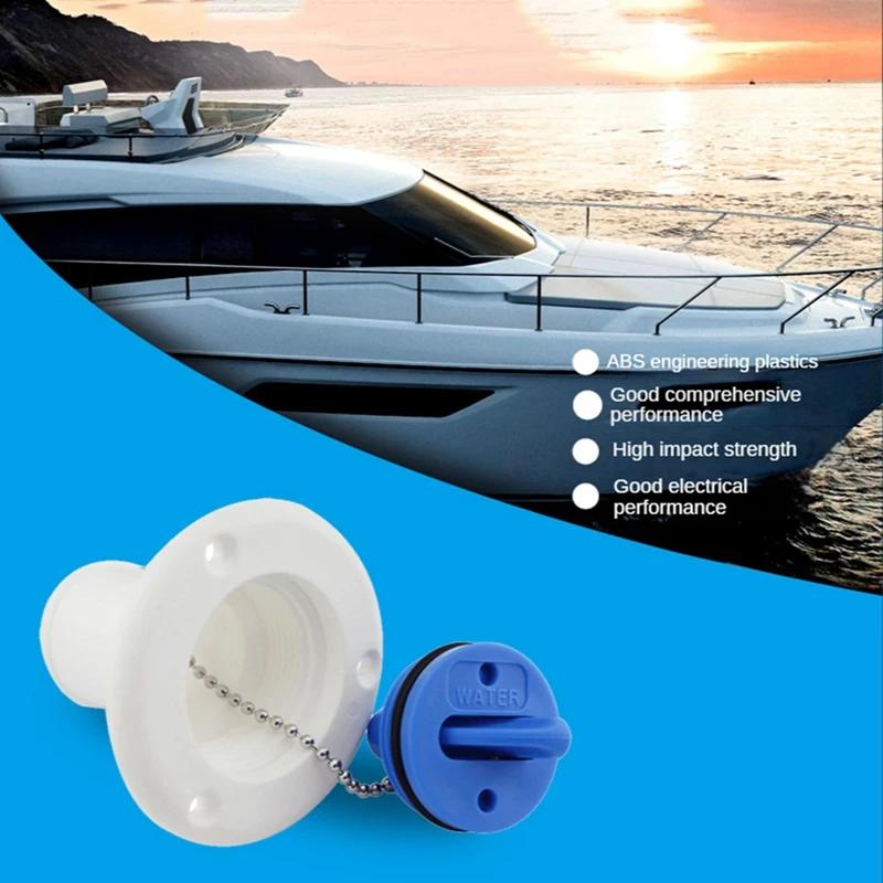 Yacht Accessories Water Hatch Cover Oil Hatch Cover Plastic Oil Fill Water Port Filling 38Mm Water Tank Cover