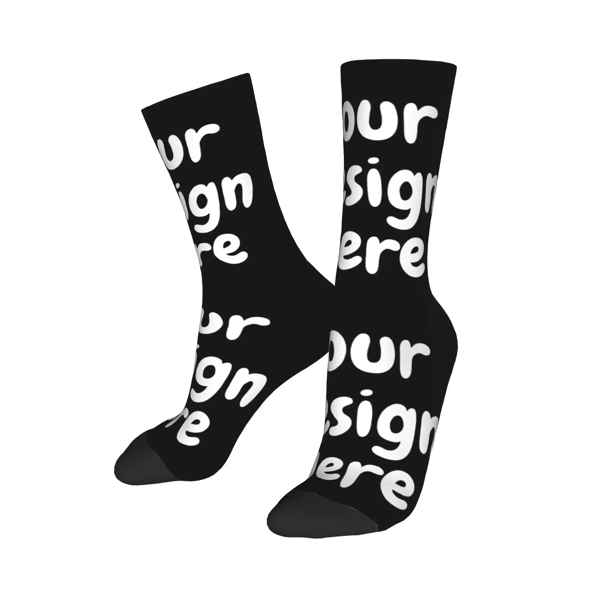 

Custom Your Design Cool Men's Custom Your Design Here Dress Socks Unisex Breathbale Warm 3D Printing Crew Socks