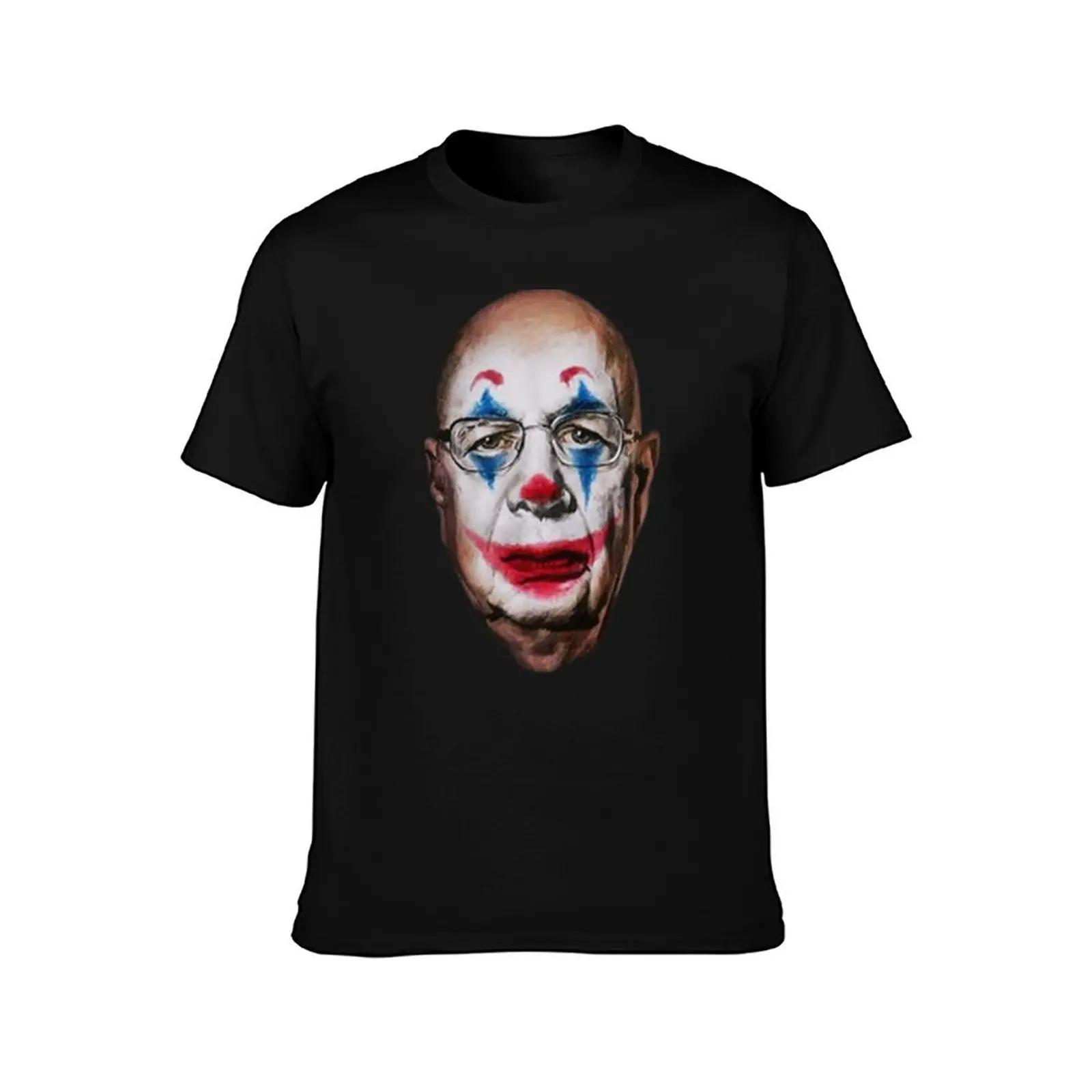 Elegant klaus schwab the great reset Design T-Shirt Breathable Basic Cotton T-Shirt