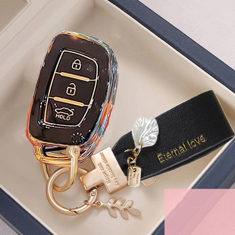 TPU Car Remote Key Case Cover Shell Fob For Hyundai Tucson Santa Fe Rena Sonata Elantra Creta Ix35 Ix45 I10 I30 I40 Accessories