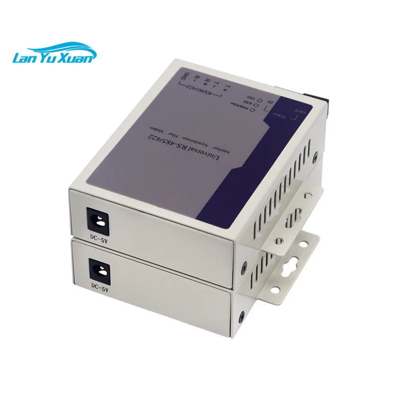 1-CH RS485 RS422 Serial Data to Fiber Transmitter and Receiver RS-485 Fiber Optical Transceiver
