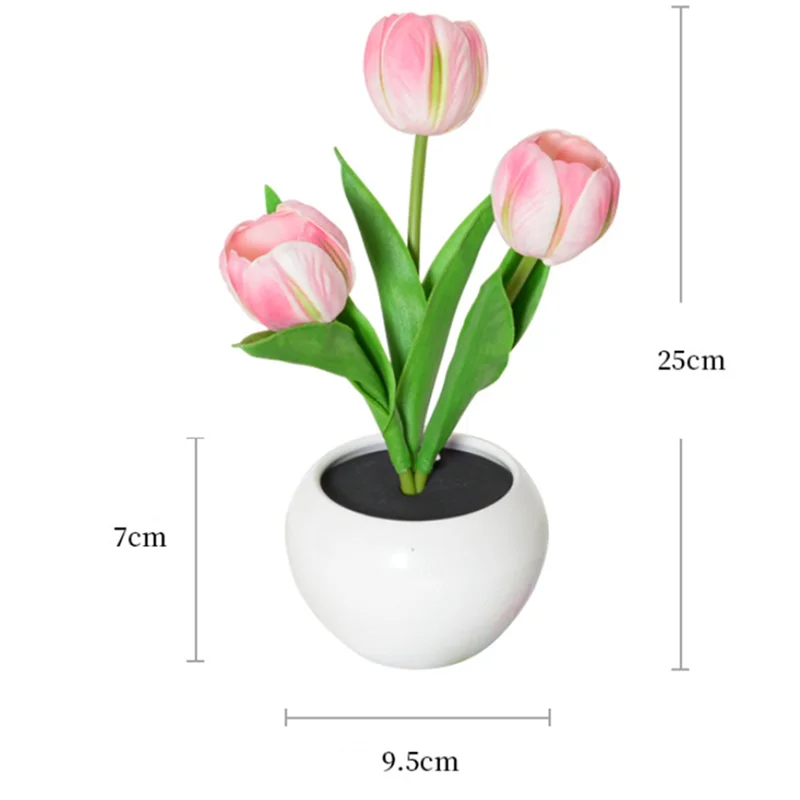 ABNL Tulip Lamp Lights Flower Desk Lamp Led Tulip Night Light For Living Room Bedroom