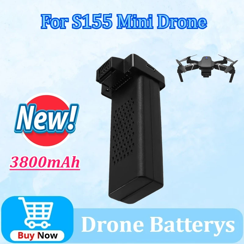 

High-Capacity 7.4V 3800mAh Mini Drone Battery for S155 UAV Quadcopter P9JD Power Supply Newly Upgraded Rechargeable Battery