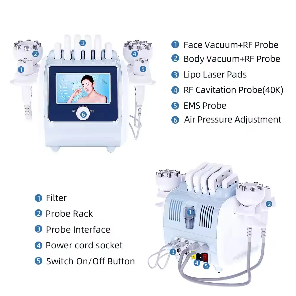 

Upgraded K2 Portable Venus Legacy Cellulite Treatment Massage Multipolar Vacuum Fat Removal Lipolaser Machine