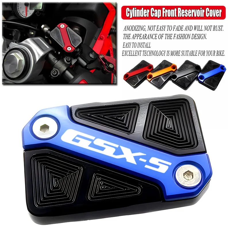 Fit For GSX-S GSX-S125 GSX-S GSX-S950 GSX-S1000 GSX-S1000S GSX-S1000F CNC Motorcycle Front Brake Fluid Reservoir Cap Cover