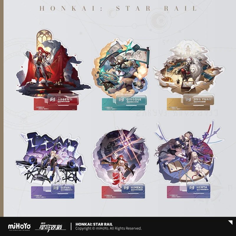 Honkai Star Rail Official Merch miHoYo Original Authentic Wisdom and Destiny Path Acrylic Stand Decoration Himeko Herta