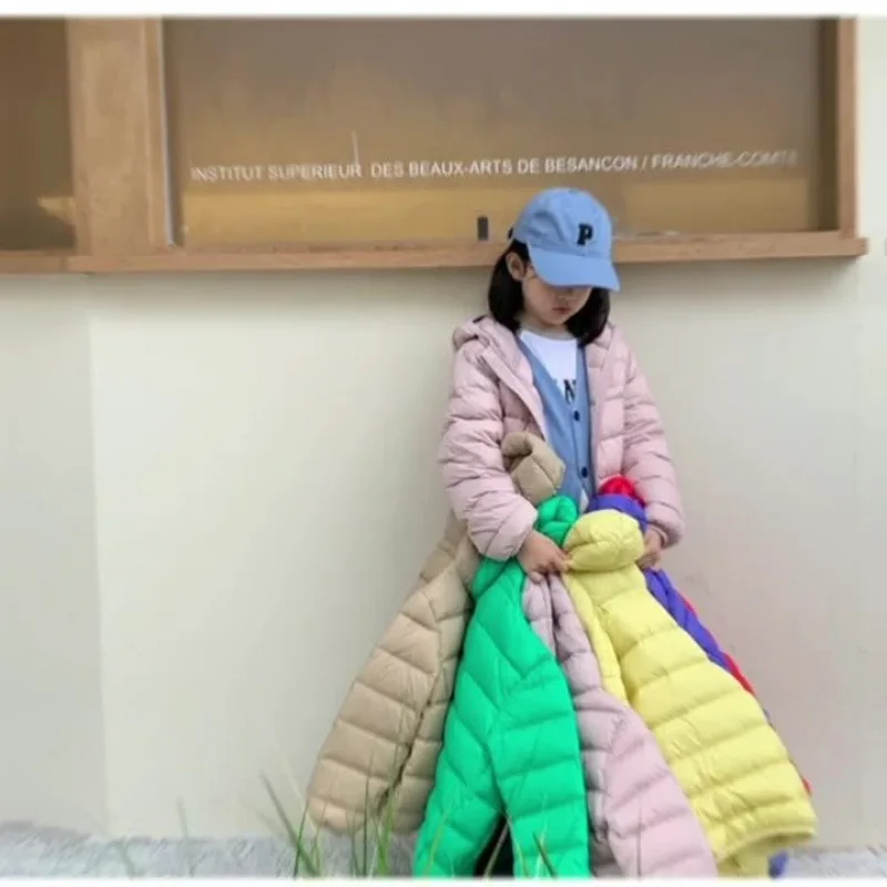 

Down Jacket Coats Outerwear Outfit Kids Baby Clothing Warmth Pretty Children Lightweight Spring Winter Korean Version Slim Fit