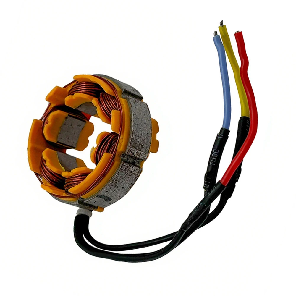 

Статорная катушка для бесщеточного шуруповерта, комплектующие, как на фото, абсолютно новая, не использовалась, подходит для бесщеточного шуруповерта.