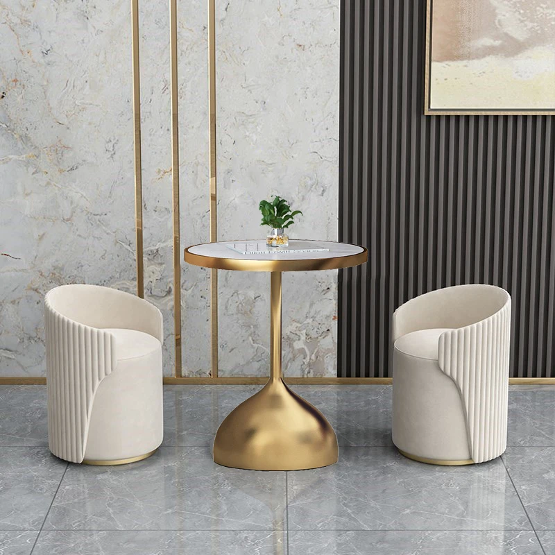 

Metal Legs Marble Coffee Table Round Gold Unique Coffee Table Luxury Design Nordic Stolik Kawowy Furniture Home