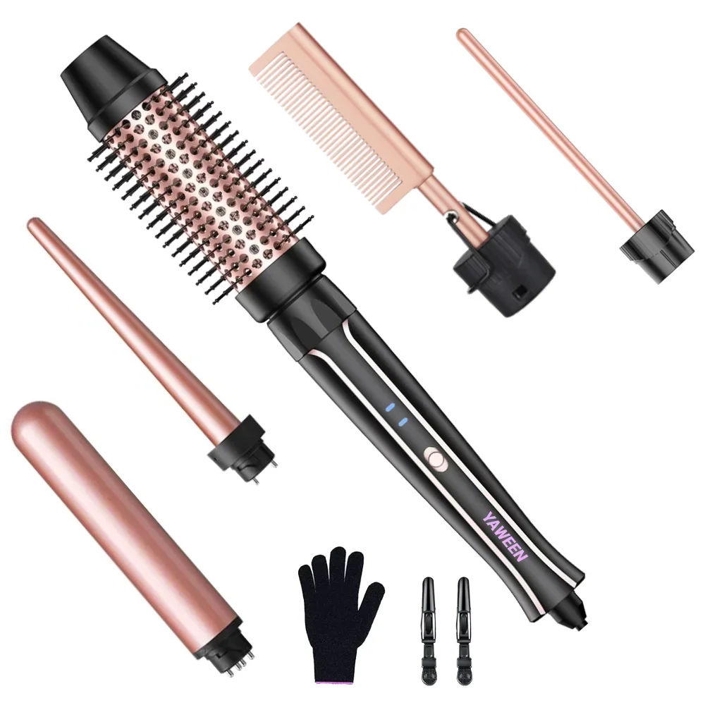 set-di-bacchette-per-ferro-arricciacapelli-5-in-1-bigodino-per-capelli-yaween-con-canna-da-spazzola-da-15-per-lisciare-o-arricciare-e-un-pettine-caldo-per-le-donne