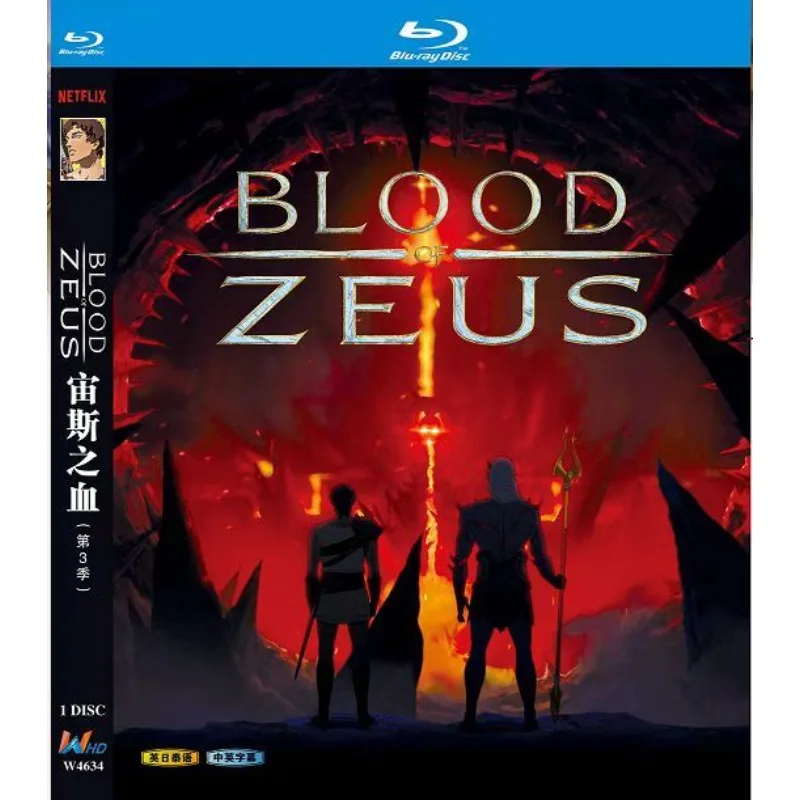 

Blood of Zeus Season 3‎ (2025) Blu-ray disc：1-Disc Blu-ray disc All Region New Box Set New Box Set Sealed