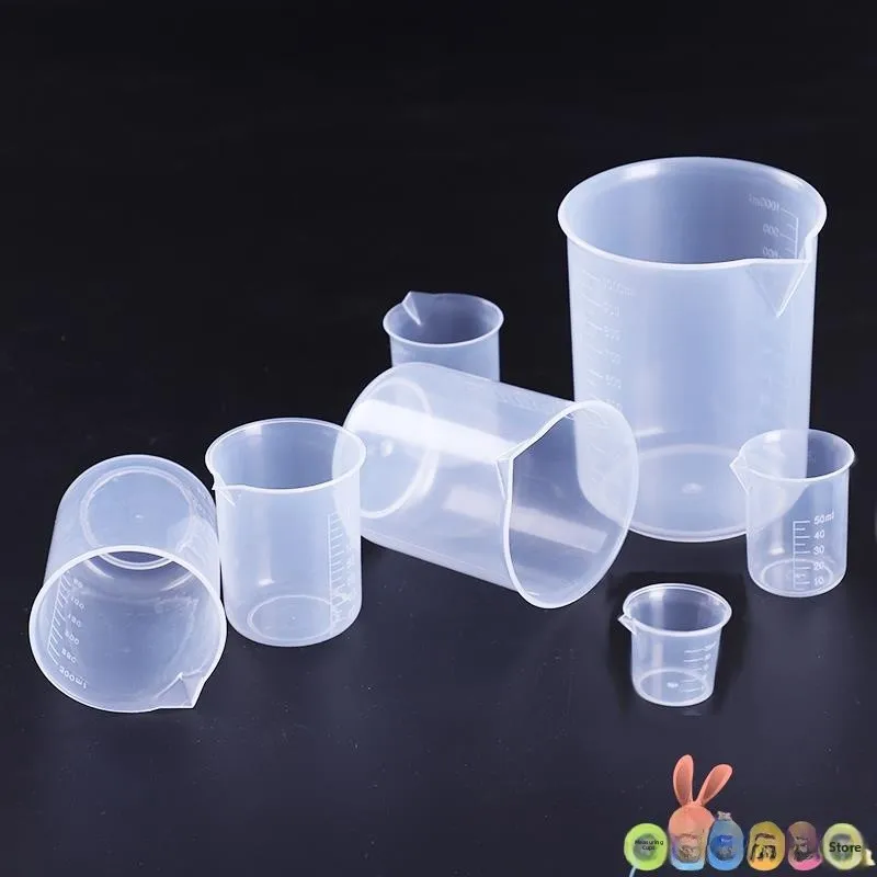 

Disposable Plastic Measuring Cup with Sc 250ml 00ml 000ml 50ml 500ml Kitchen Cooking Tools Baking DIY Equipment