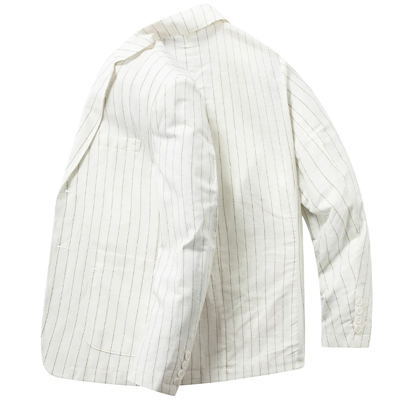 

Новый стильный и элегантный мужской костюм из хлопка и льна для вечеринок и повседневной носки с застежкой на 2 пуговицы.