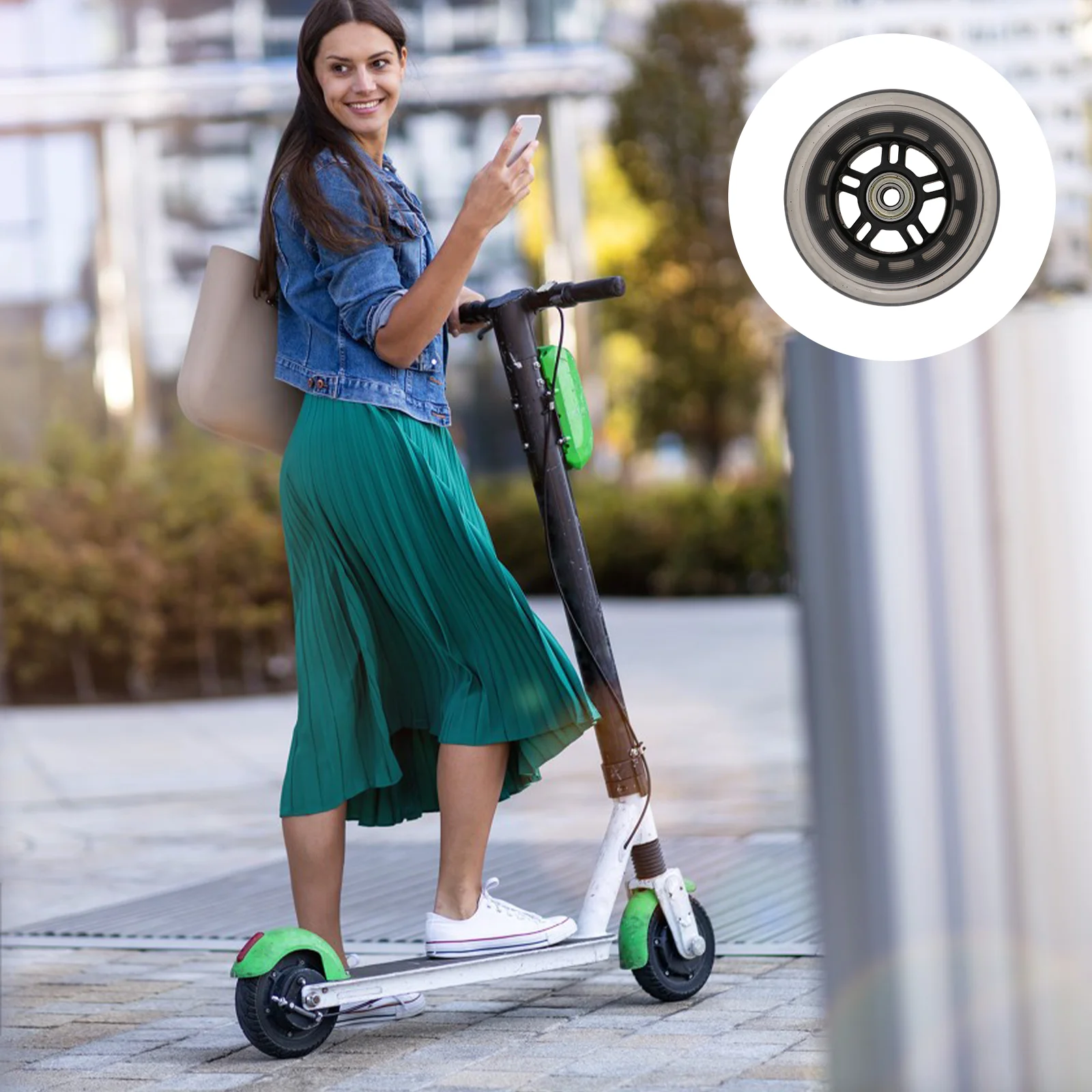 

Replacement Skateboard Wheels for Scooter Luggage Durable Weather Resistant Easy Install Maintenance Free Practical