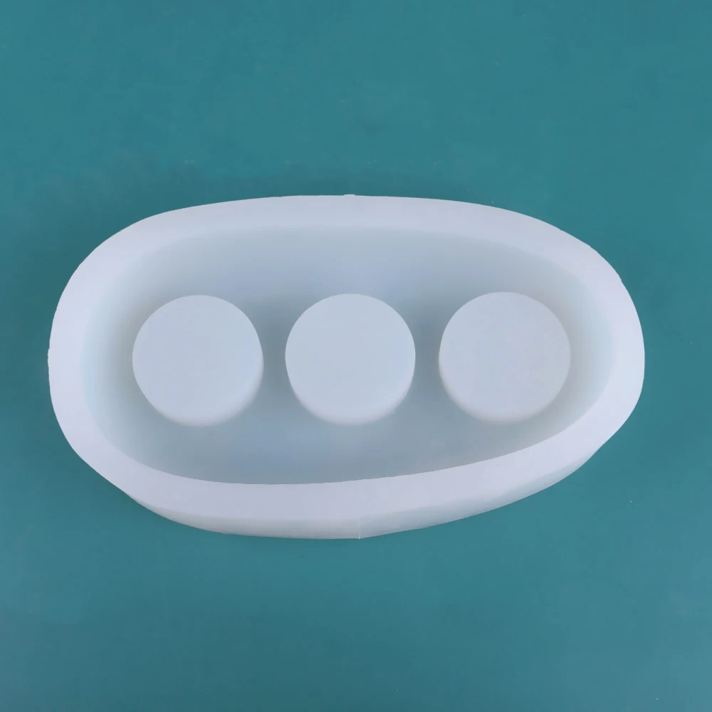 Silicone Mold for Concrete Candlestick Cobblestone Shape Candle combination mold Silicone Multi - cavity candle holder molds