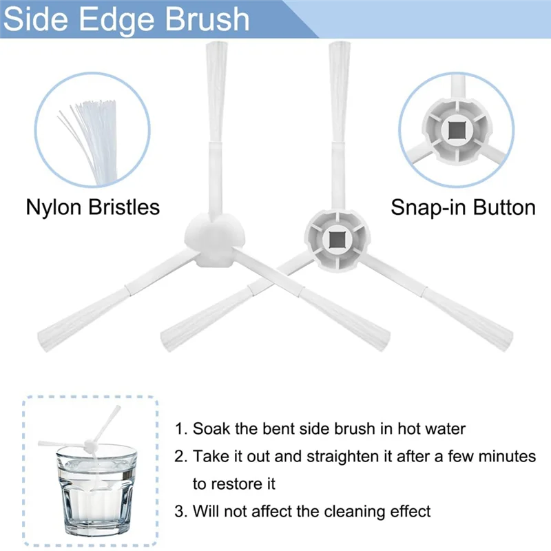 

Для Xiaomi X20 + робот-пылесос основная боковая щетка Hepa фильтр швабра тканевые мешки для пыли запасные части аксессуары-A74P