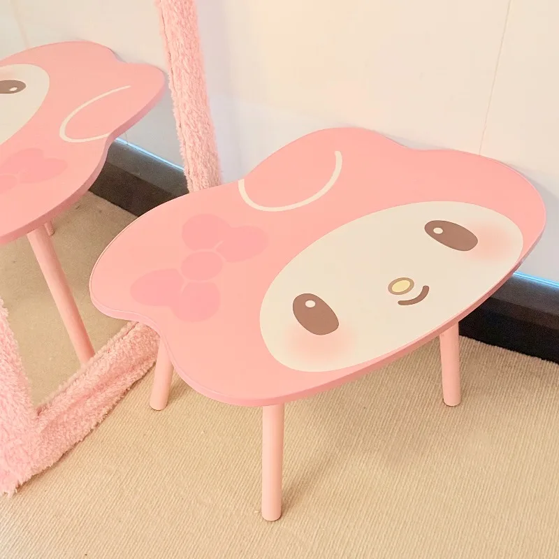 New Kawaii Hello Kitty Cartoon Folding Bed Tray Table & Desk for Dormitory Study Writing and Home Meal Student Gift for Life Use