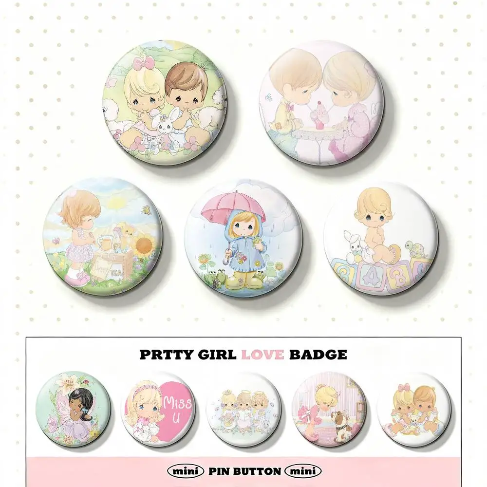 P-Precious M-Moments Laser Badge Applicable For Backpack Clothes Hats Decor Creative Accessories