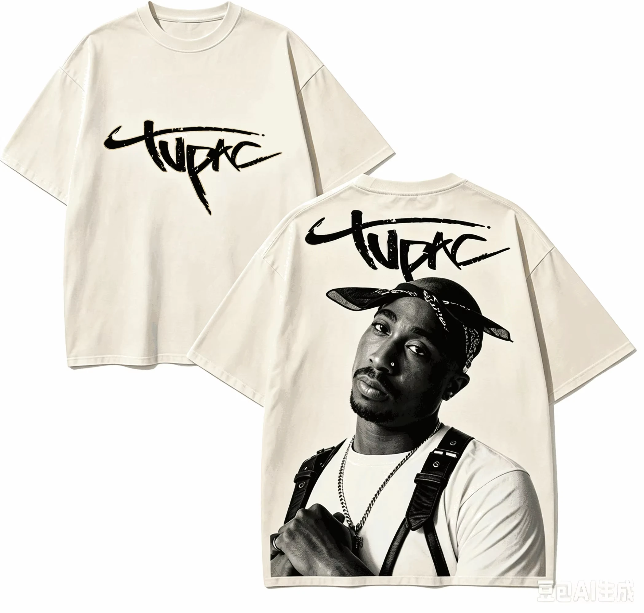 2026 new Tupac Shakur Fan T-Shirt Suitable for both men women Large size Long-sleeved street style High quality. Coastal style.