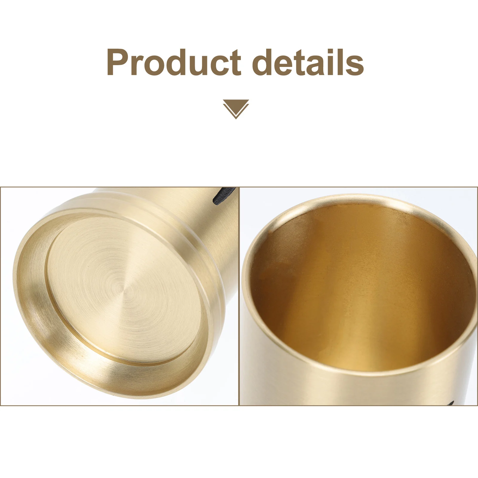 

Pure Copper Incense Bottle for Tea Ceremony Safe Long Life Gift Idea Teacup Container Accessories Art Atmosphere