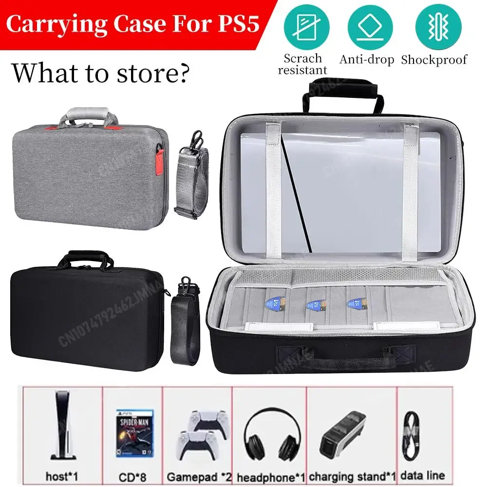 Carrying Case For PS5 Bag Gamepad Console Controller Headphone Protective Travel Storage Handbag For Playstation 5 Accessories