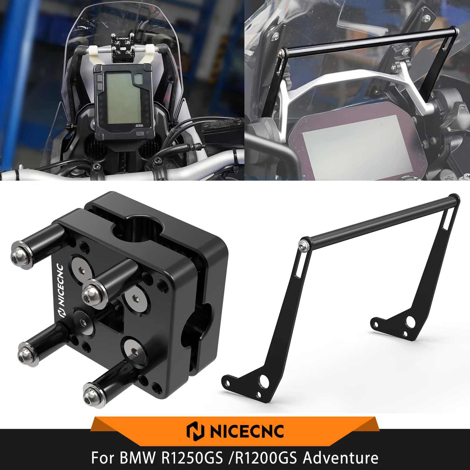 

For BMW R1250GS /Adventure 2018-2024 Navigation Bracket GPS Mount R1250GS R1250 GS GSA R1200GS GSA R1200GS Adventure 2013-2018