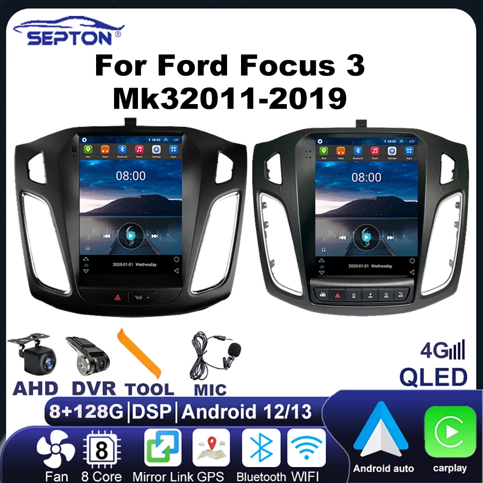 

SEPTON Android Car Radio For Ford Focus 3 Mk3 2011-2019 Multimedia Player 2Din Navigation Carplay Head Unit Stereo 9.7" Navi GPS