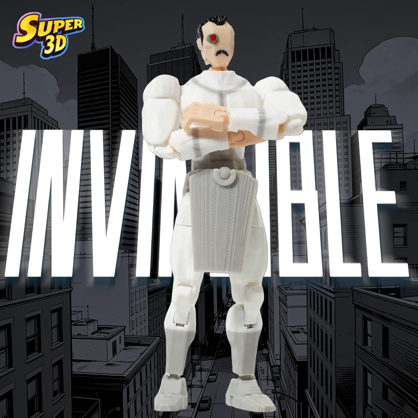

Super 3D 3D Printed Invincible Craig Invincible Season 4 Action Figure Dummy13 T13 Multi-Jointed Action Figure Toys