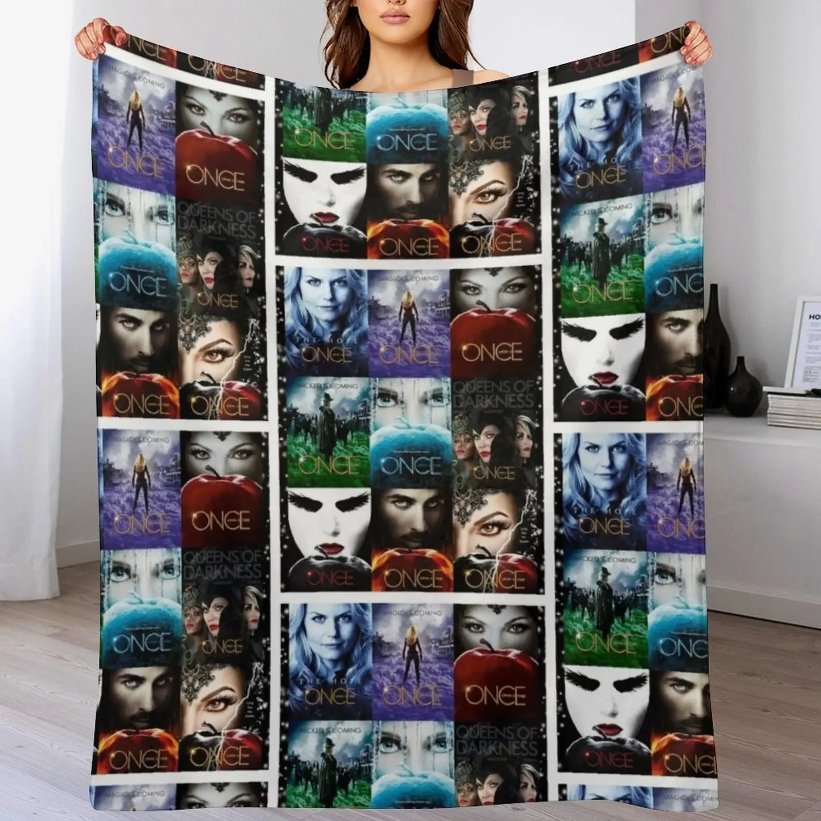 

Once upon a time Throw Blanket Men's Soft Warm Throw Blanket for Couch