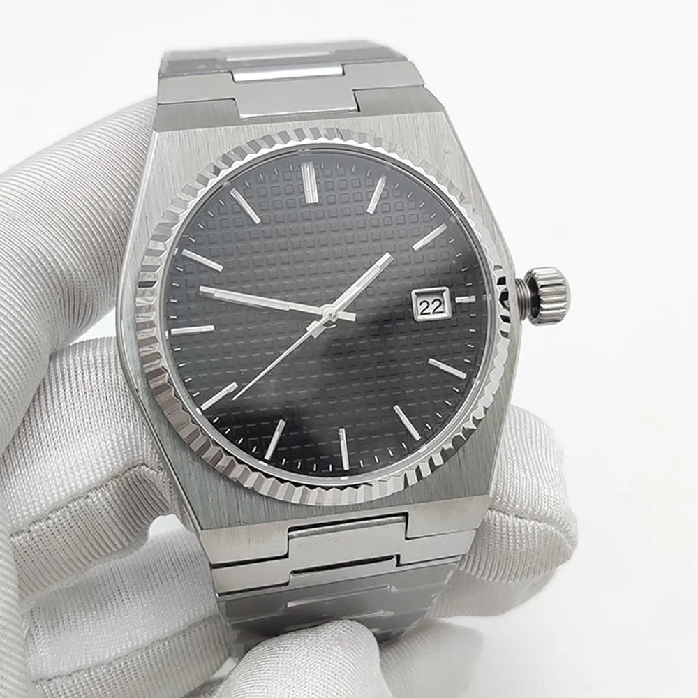 Men's 40mm Sapphire Glass Automatic NH35 Aseptic Dial Automatic Date Brushed Waterproof Case Watch - Image 5