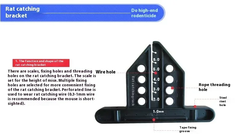 ERC-D6 Elektronische Mausefalle Elektrische Mäusefalle Automatische Hochspannungs-Mausefalle 2500V 180-240V – Detail 34