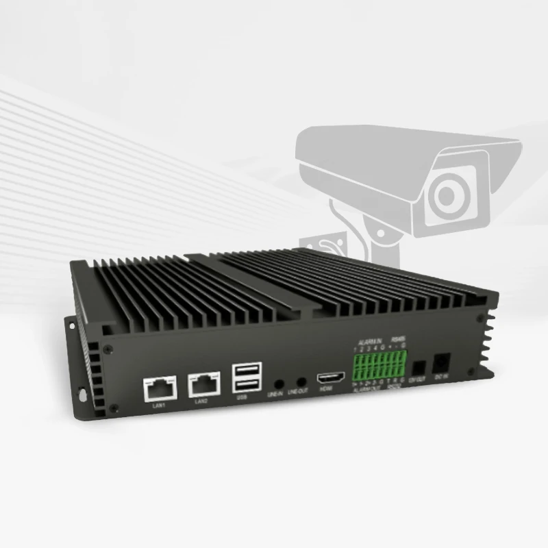 Servidor inteligente de computación de bordes Caja de computación inteligente Ai Edge Solución de seguridad automatizada AA