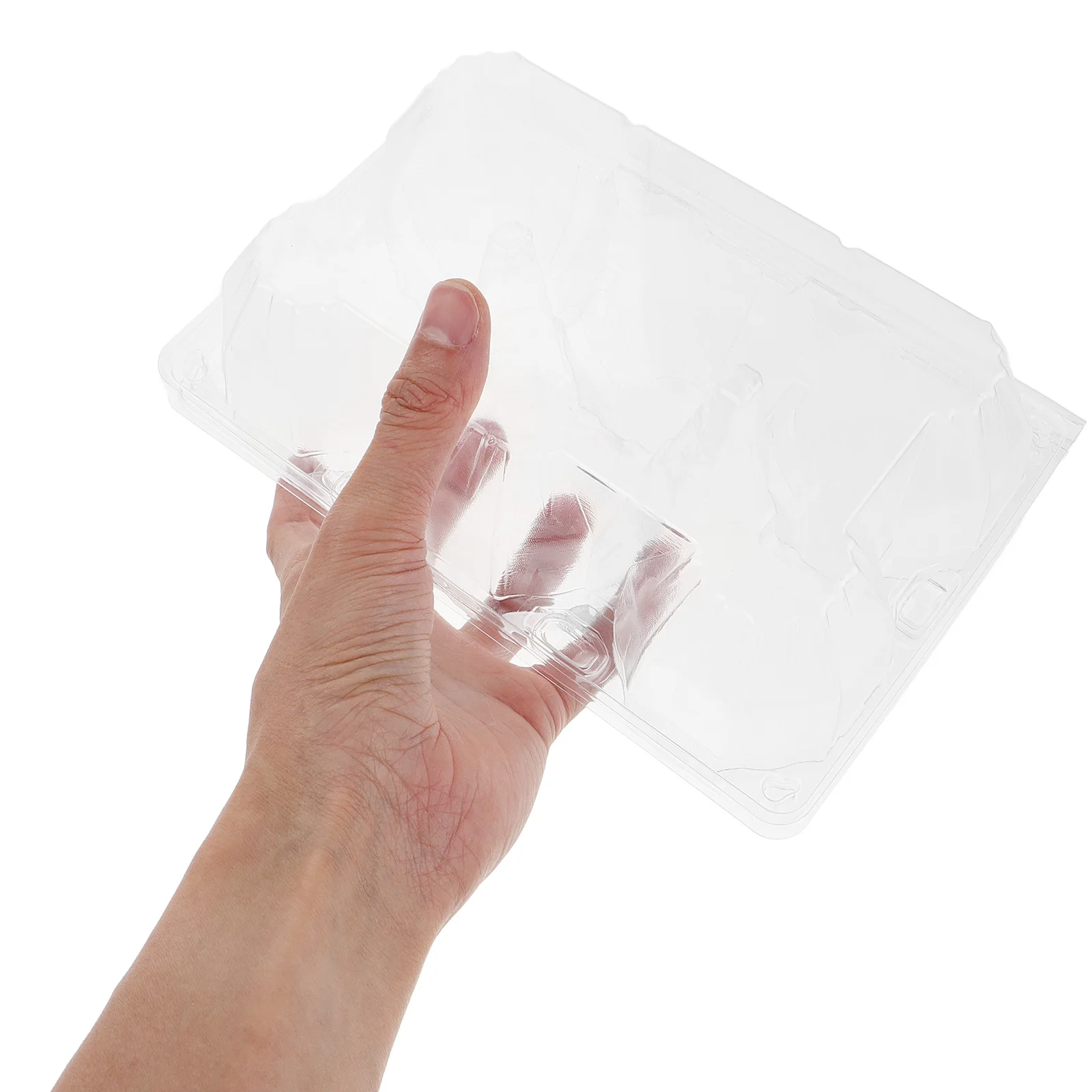 

6pcs Reusable Transparent Storage Box Clear Plastic Egg Holder For Refrigerator 6-Slot Egg Carton Kitchen Organizer Durable