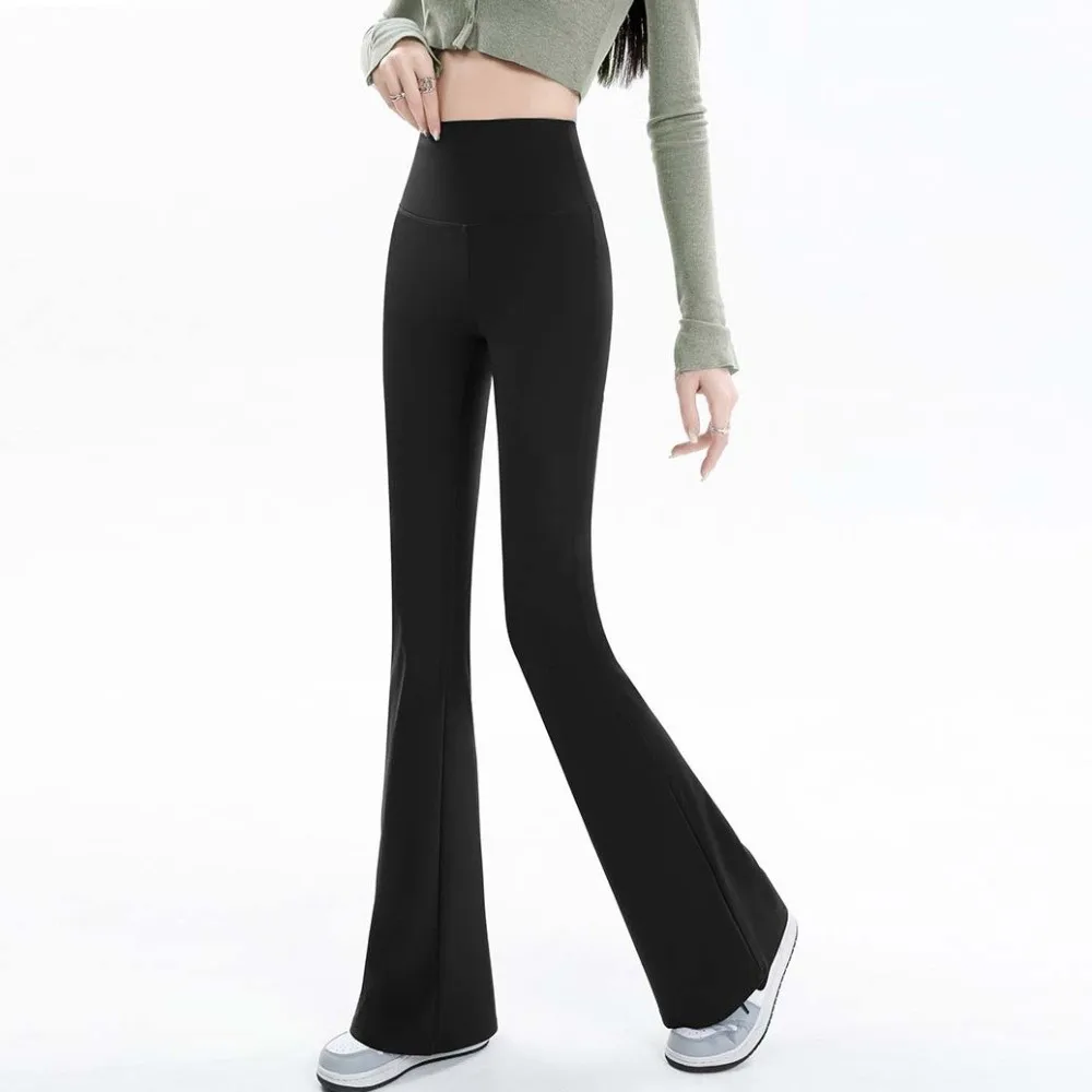 

Elastic Loose Women Long Trousers High Waist Plus Size Sports Yoga Shark Pants Workout Trousers Korean Style Casual Pants Women