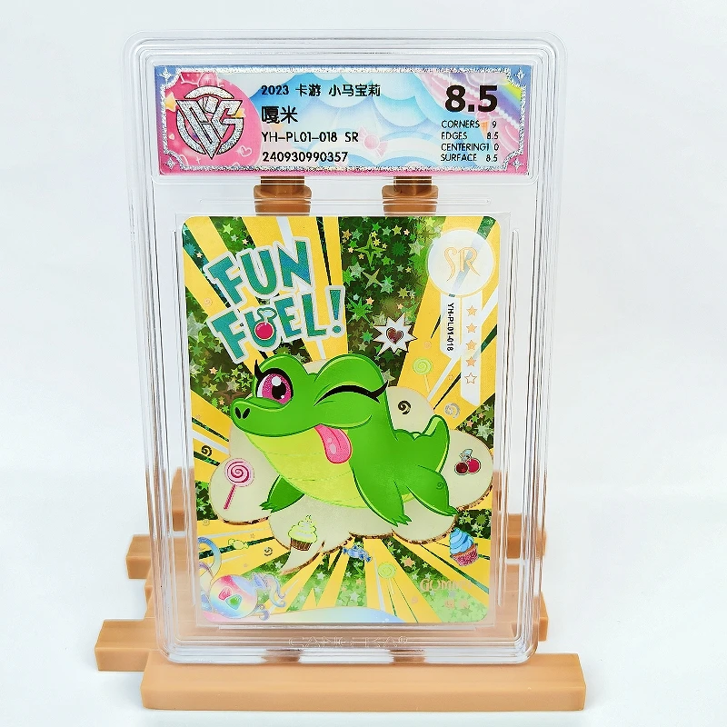 Oryginalna karta KAYOU My Little Pony 8.5 Graded SR CCG Rating Card Gummy Frog Rare Anime Collection Card Toys Gift