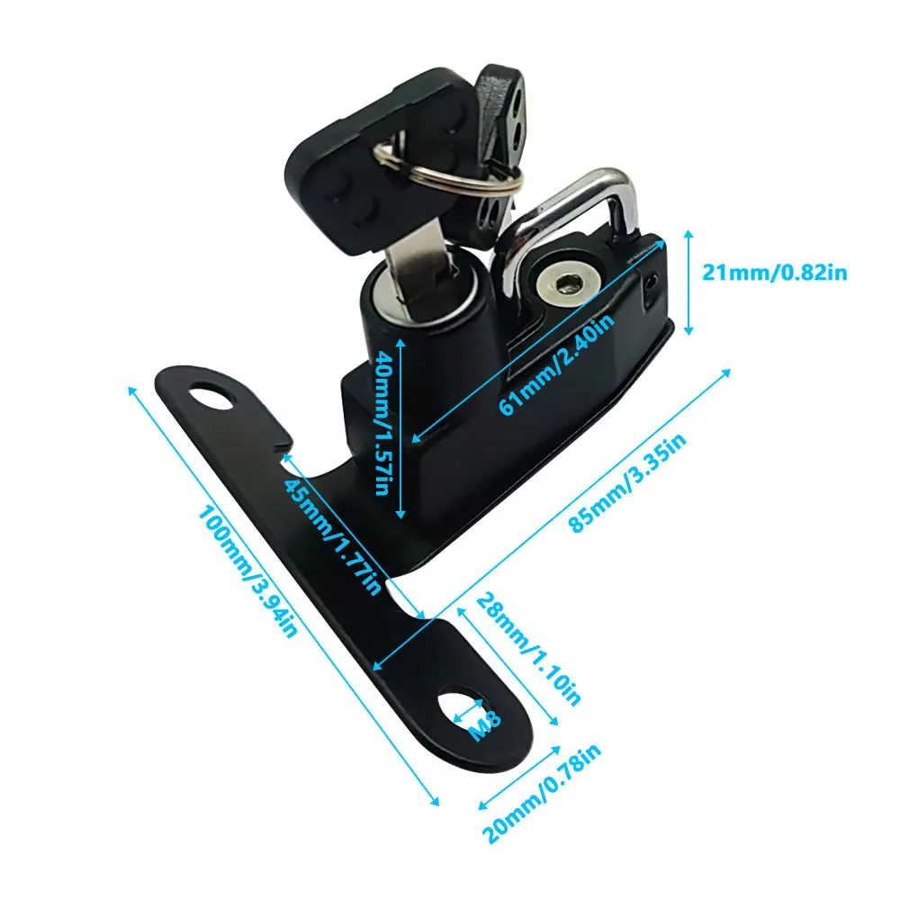 For Honda Rebel 300 500 CM300 CM500 Motorcycle Helmet Lock CNC Aluminum Anti-theft Security Safety Lock With Two Keys